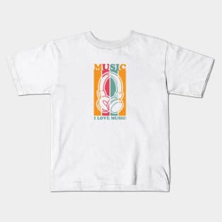 I Love Music Kids T-Shirt